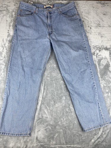 Levis 550 Jeans Mens 40x30 Blue Denim Faded Cotton Relaxed Leg Casual Adult