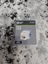 Commercial Electric Category 6 Jack - Light Almond - New 1000015553