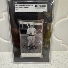 Rogers Hornsby 1922 American Caramel Co. E121 SGC Authentic HOF Nationals