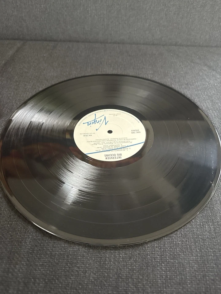 INTERVIEW – Big Oceans (1979) PROMO LP • Virgin Records VG+/G+• Rare Promo Copy Foto 4 de 4