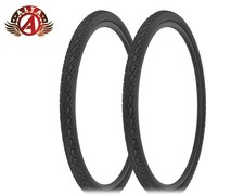 2 ALTA 700 x 45c WIDE Tires – Black GRIP GLIDE Wire Bead Urban Hybrid Bike Tire