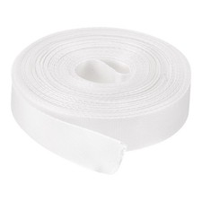 Flat Nylon Webbing Strap 1 Inch 15 Yards White for Backpack, Luggage-rack