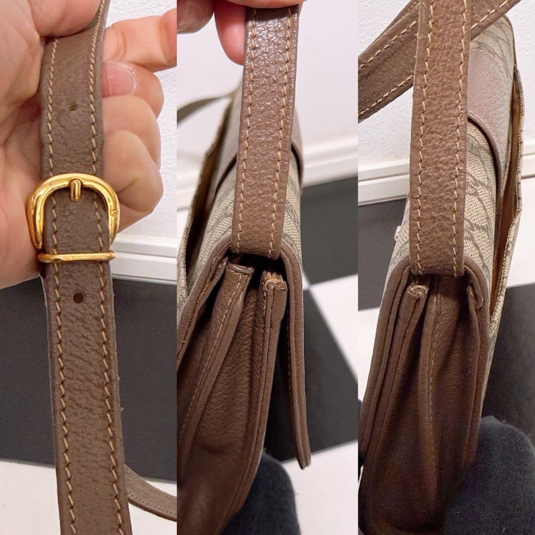 GUCCI GG Shoulder Bag PVC Leather Beige Brown Gold Hardware Logo From Japan thumbnail 16