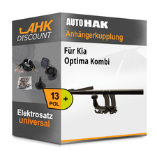 Für Kia Optima Kombi 16- AUTO HAK Anhängekupplung abnehmbar + 13polig E-Satz AHK