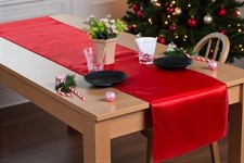 MDS Pack of 15 Satin Table Runners 12 x 108 Inch Long Wedding Sateen Bright Silk