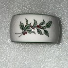 NIKKO 10 Christmastime Happy Holiday Porcelain Napkin Rings Japan Crazing — photo 9