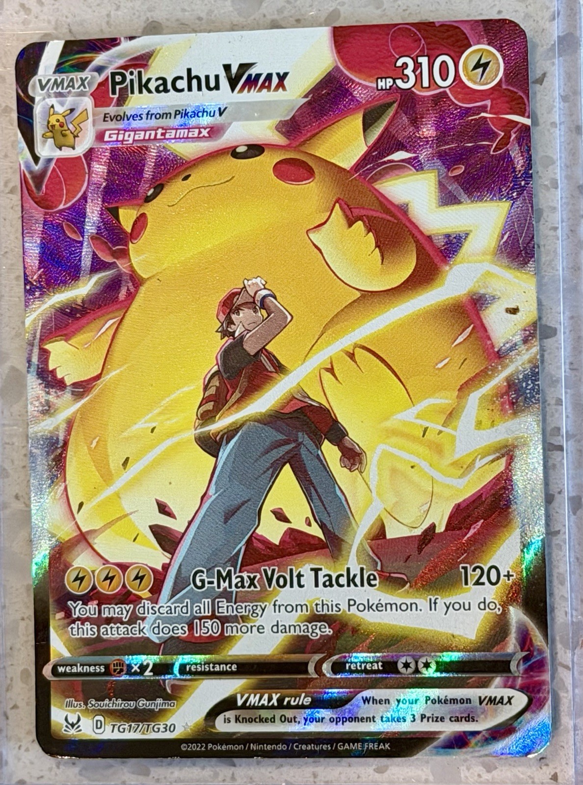 Pokémon TCG Reds Pikachu VMAX Sword & Shield Promo Holo English TG17/TG30 view 1