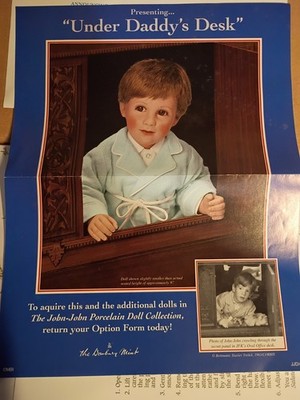John John JFK Jr Farewell Salute Danbury Mint Porcelain Doll Elke Hutchens NIB