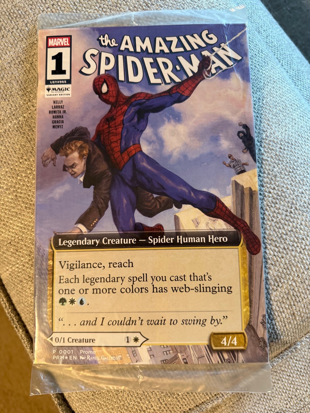 SDCC Amazing Spider Man 1 Magic the Gathering Variant Cover Comic Book