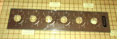 Viking Viking VGSU164-6B Range Control Panel & Insert PE010189, PE040224