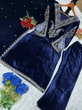Latest Heavy Viscose Velvet Salwar Kameez With Dupatta For Party Wear