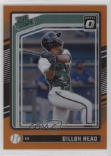 2024 Panini Donruss Optic Rated Prospects Orange Prizm 190/199 Dillon Head 0e4z