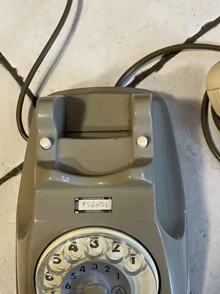 TELEFONO A ROTELLA DISCO GRIGIO SIP VINTAGE ANNI '70 SIEMENS - Immagine 3 di 4