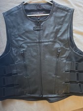 Street & Steel Mens Leather Motorcycle  Vest ...