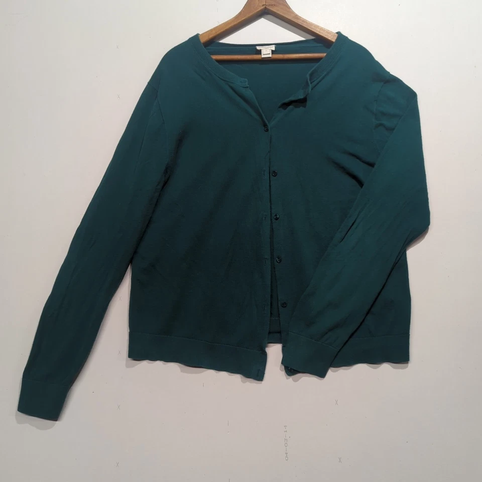 J Crew Women's Lot Of 2 The Caryn Cardigan XL 100% Cotton - Image 3 of 4