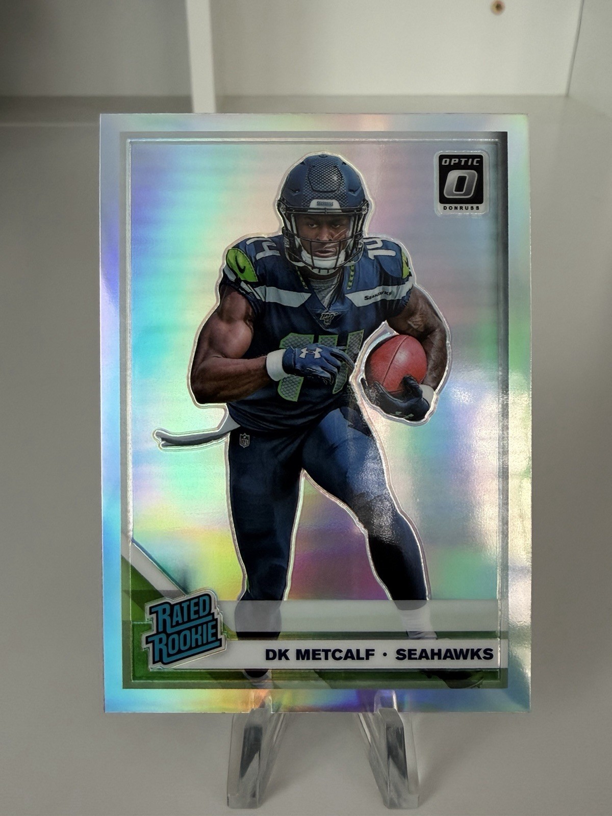 DK Metcalf 2019 Panini Donruss Optic Rated Rookie #163 Holo Seahawks Steelers