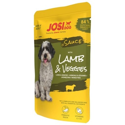 JosiDog Lamb & Veggies in Sauce | 24x 100g Hundefutter