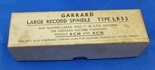 45 RPM RECORD CHANGER SPINDLE ATTACHMENT 4 GARRARD LRS3 GARRARD RC88 AND RC98