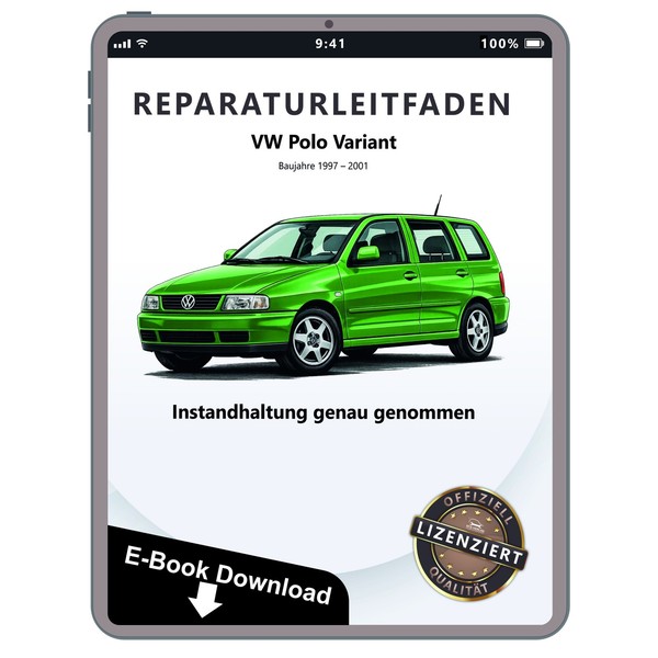 VW Polo Variant 1997-2001 Instandhaltung Inspektion Servicehandbuch Download-image