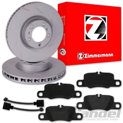 Zimmermann BREMSSCHEIBEN 330mm + BELÄGE HINTEN passend für PORSCHE PANAMERA 970