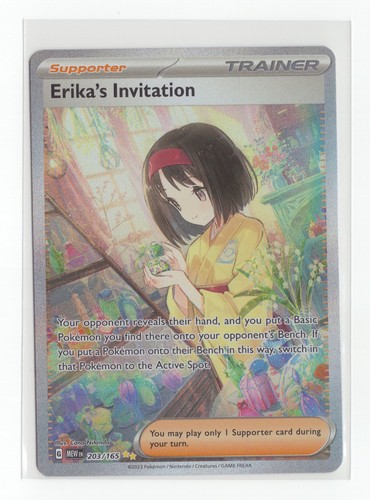 Pokemon TCG Erika's Invitation 203/165 151 Holo Special Illustration Rare Nm