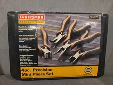 Sears Craftsman Professional Precision Mini Plier Set 4pcs 45675 NOS