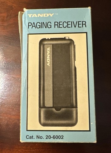 Vintage Tandy Contact Beeper Pager Cat 20-6002 158.700 MHz Radio Shack w/ Box