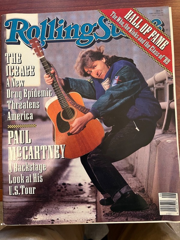 Rolling Stone Magazine Issue 571 February 8, 1990 Paul McCartney