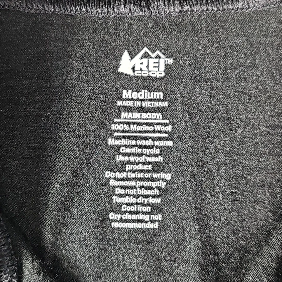 Rei Co-Op Adult Sweater Extra Large Gray Half-Zip Merino Wool Pullover Mens - Image 3 of 4