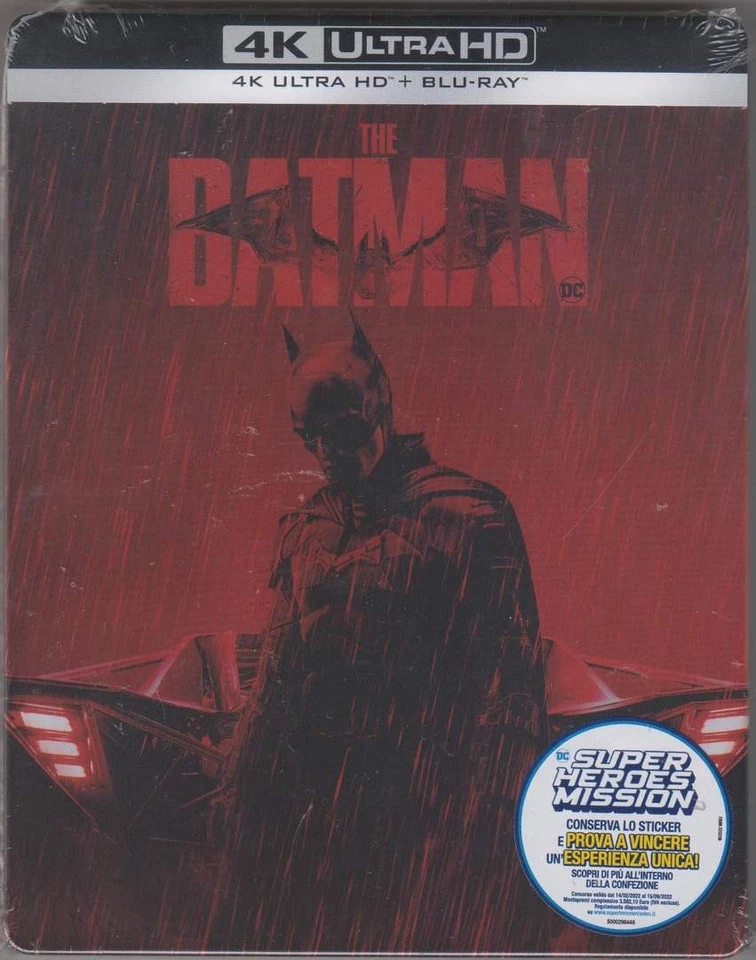 "THE BATMAN" - Robert Pattinson, DC Superhero - 4K UHD BLU RAY STEELBOOK Italien - Bild 2 von 4