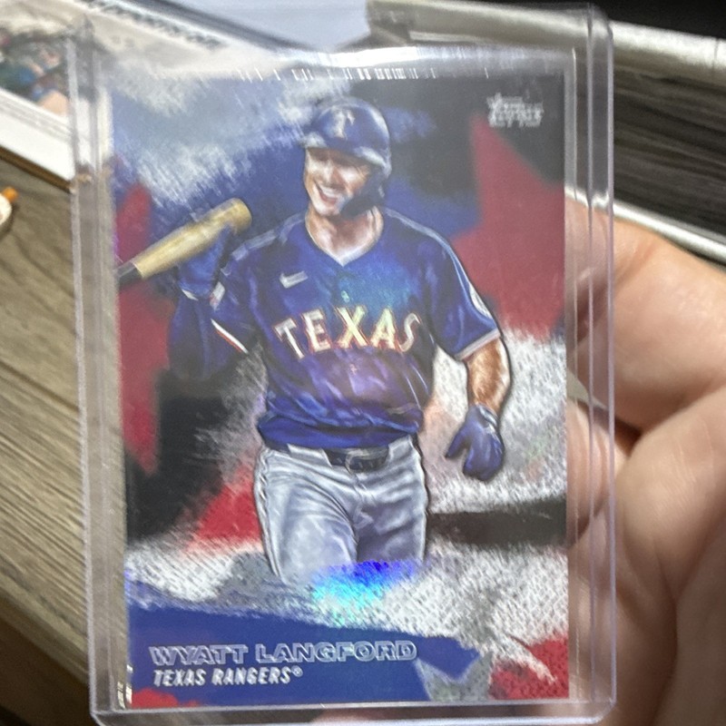 Topps 2026 series 2  Stars of MLB Insert Wyatt Langford Texas Rangers #SMLB-58