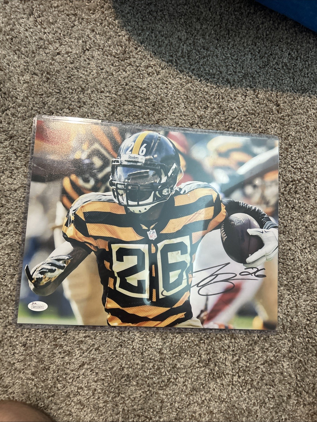 Le'Veon Bell Autographed Signed Pittsburgh Steelers 11x14 Photo JSA COA READ 