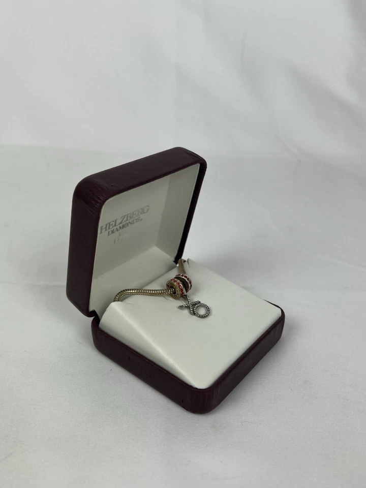 Collar de cadena de plata Helzberg XO Love Diamond Foto 2 de 3