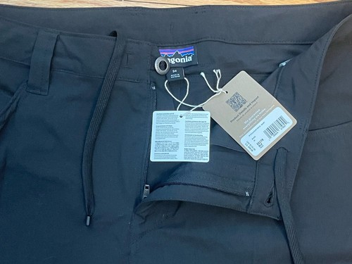Pantaloni uomo Patagonia taglia 34x29 quandary outdoor escursionismo tasche nero 40+ UPF - Foto 4 di 8