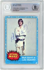 Mark Hamill Star Wars Signed 1977 Topps Return of Jedi #57 BAS Authentic Card