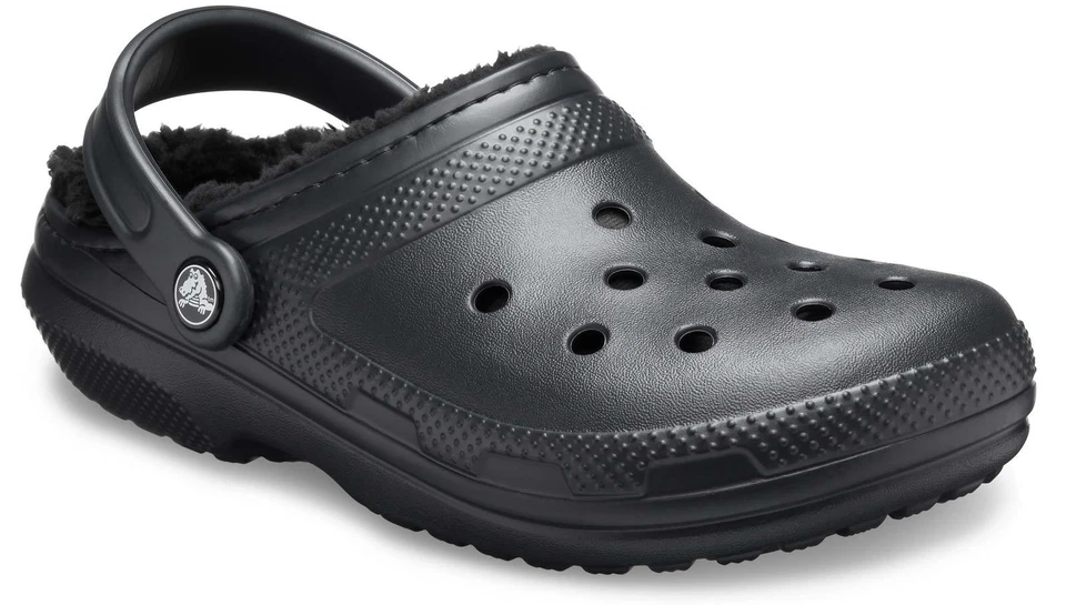 Crocs Clogs Cayman Classic lined 060 Schwarz Sandale Pantolette Warm 203591 060 - Bild 2 von 4