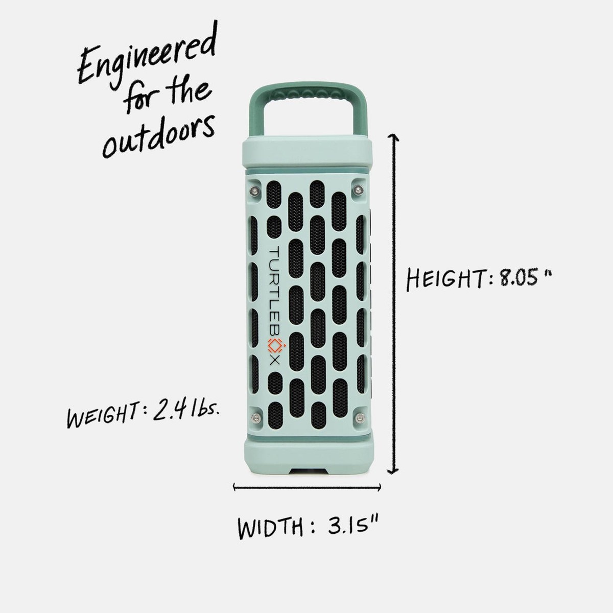 TurtleBox Ranger Loud! Outdoor Portable Bluetooth Waterproof River Rock  Speaker