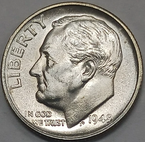 1948-S Silver Roosevelt Dime BU Uncirculated