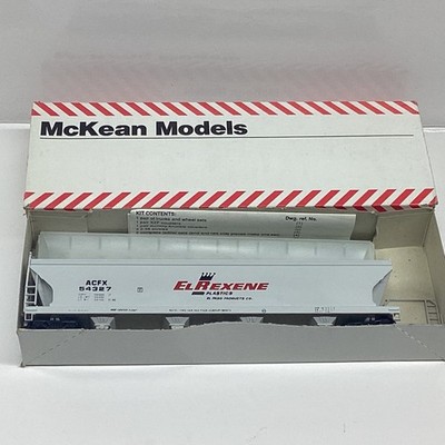 McKean Models HO ACFX EL REXENE Covered Hopper #54327 Kit Dummy ...