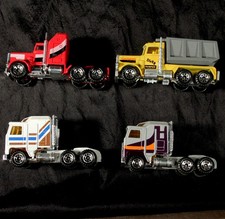 MINT c1982 4 x MATCHBOX TRUCK PETERBILT KENWORTH , AERODYNE CONVOY SERIES TRUCKS