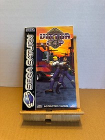 Sega Saturn Virtua Cop Blue Virtua Gun Bundle Boxed Game Manuals