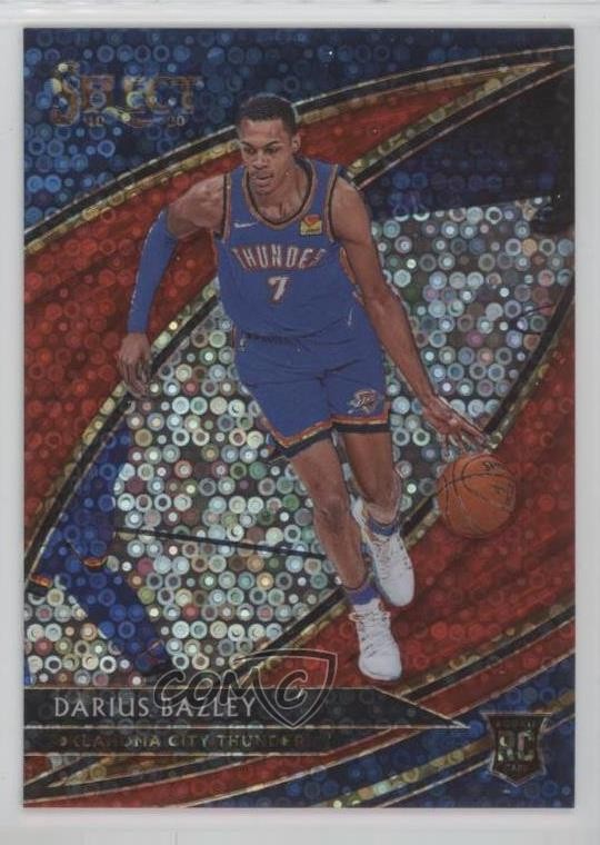 2019 Panini Select Courtside Hybrid Red Disco Prizm 44/49 Darius Bazley #292 nv6