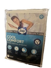 Sealy Sterling Collection Cool Comfort Fitted Mattress Protector Queen 60 x 80"