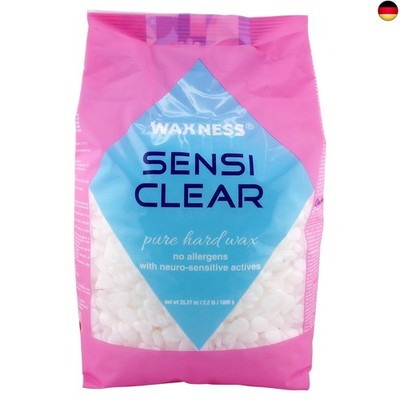 Waxness Film-Hartwachsperlen Sensi Clear 1 kg - Film-Hard Wax Beads für sanfte 