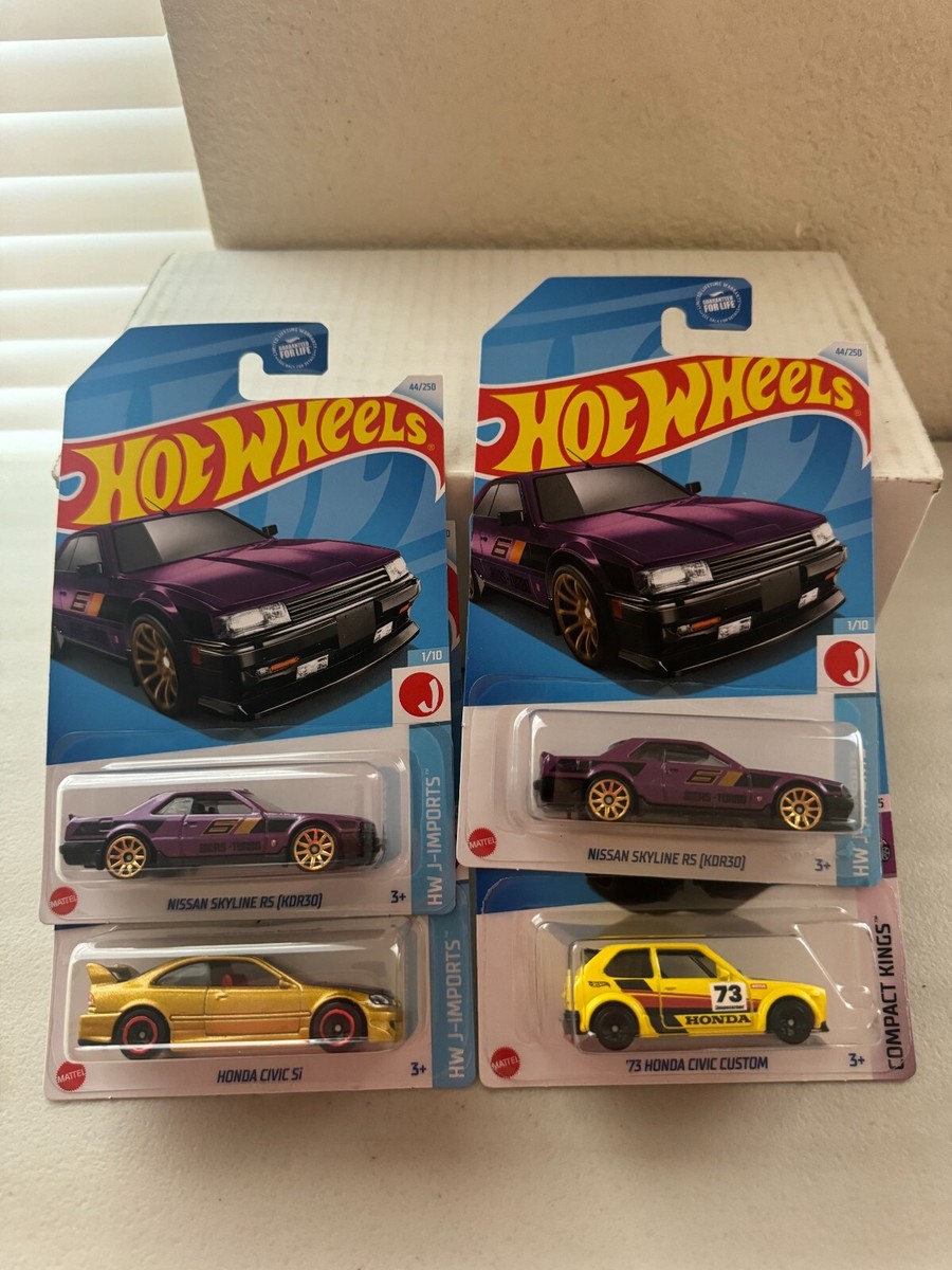 Hot Wheels Lot 4x J-Imports Nissan Skyline / Honda Civic Si