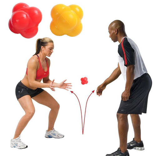 Cricket Reaction Ball Orange speed training agility rugby cricket coaching balls - Picture 4 of 4