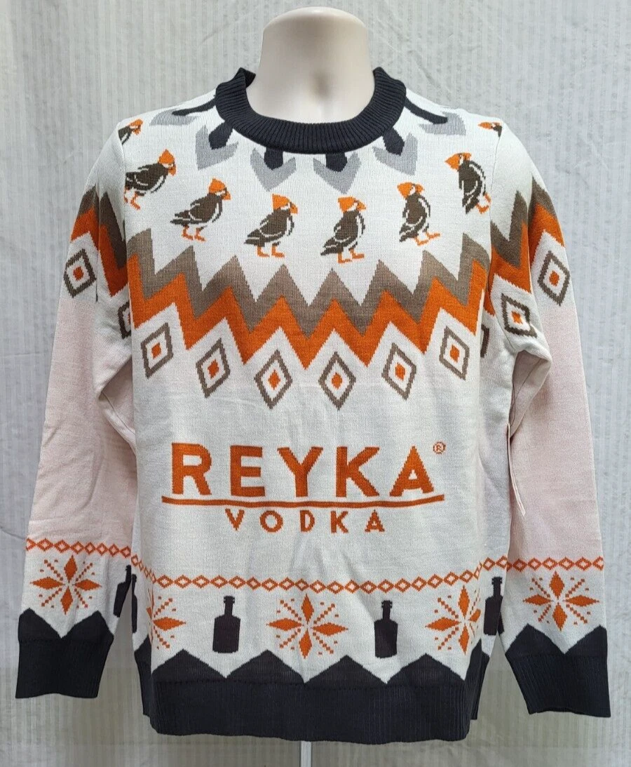 NWT REYKA Vodka Tipsy Elves Ugly Christmas Sweater  - Size M