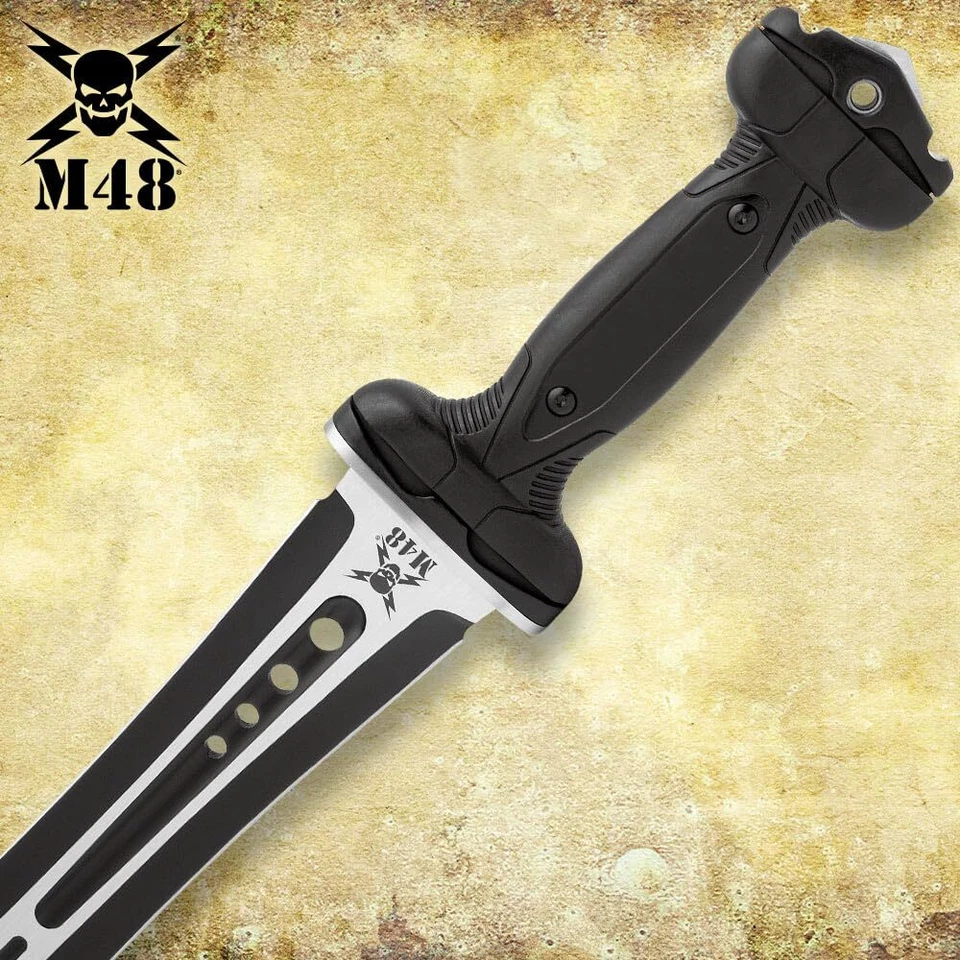 Espada y vaina Gladius M48, hoja de acero inoxidable 7Cr13, funda de cinturón Vortec Foto 4 de 4