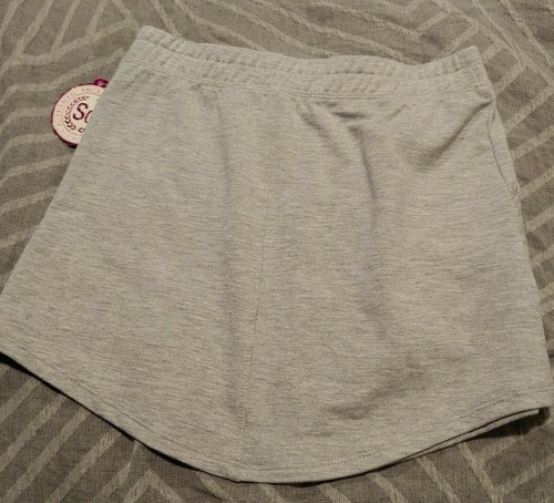 NWT Girls SO French Terry Skirts size 10 with Pockets Gray -2625 - Picture 3 of 3