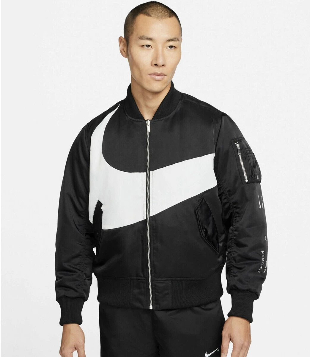 Nike TN Swoosh Therma Fit Reversible Bomber Jacket DR7020 010 eBay